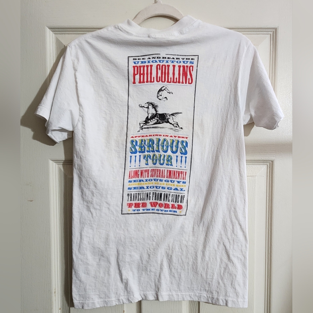Vintage 1990 Phil Collins Serious Tour Tee - Picture 3 of 6